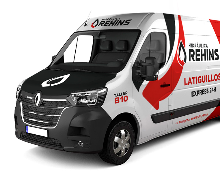 imagen de nuestro camión de servicio hidráulica Rehins